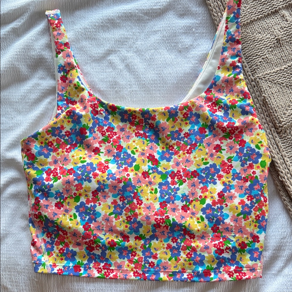 Old Navy Colorful Floral Tank Top